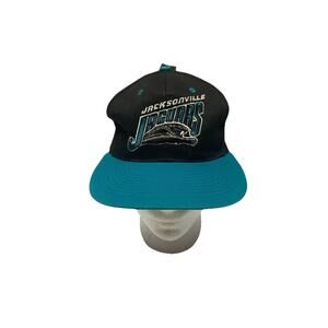 Vintage 90s Jacksonville Jaguars Banned Logo Spell Out Snapback Hat Cap NEW!